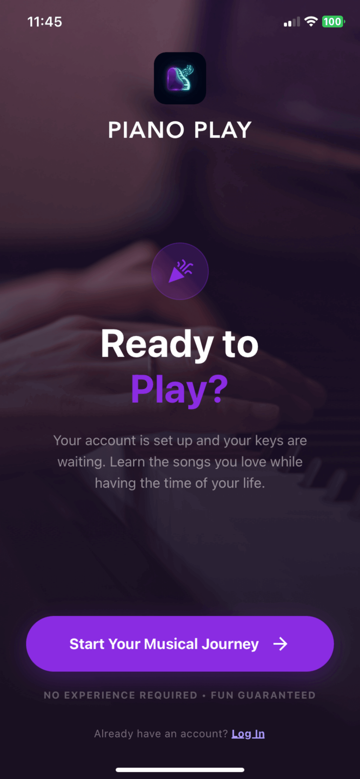 Piano Play App Screenshot